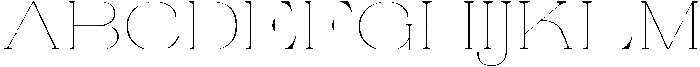 Ganik Thin Expanded otf (100) Font UPPERCASE