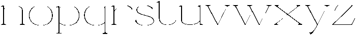 Ganik Thin Expanded otf (100) Font LOWERCASE