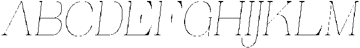 Ganik Thin Semi Condensed Slanted otf (100) Font UPPERCASE