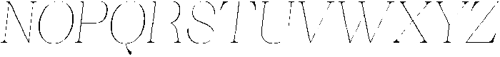 Ganik Thin Semi Condensed Slanted otf (100) Font UPPERCASE