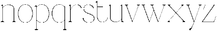 Ganik Thin Semi Condensed otf (100) Font LOWERCASE