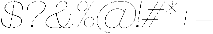 Ganik Thin Semi Expanded Slanted otf (100) Font OTHER CHARS