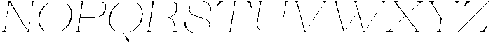 Ganik Thin Semi Expanded Slanted otf (100) Font UPPERCASE