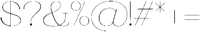 Ganik Thin Semi Expanded otf (100) Font OTHER CHARS