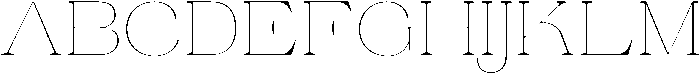 Ganik Thin Semi Expanded otf (100) Font UPPERCASE