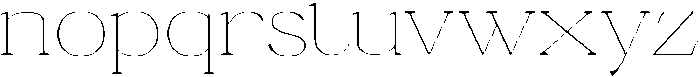 Ganik Thin Semi Expanded otf (100) Font LOWERCASE