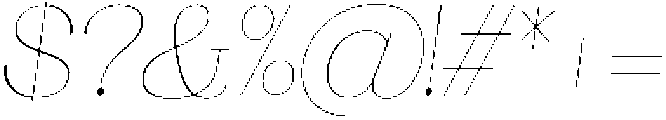 Ganik Thin Slanted otf (100) Font OTHER CHARS