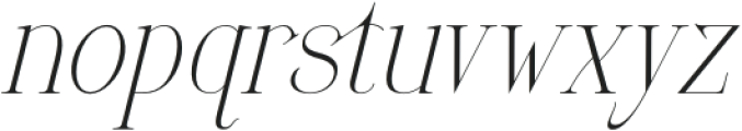 Ganiqsa Italic otf (400) Font LOWERCASE