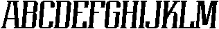 Ganirus Italic otf (400) Font UPPERCASE