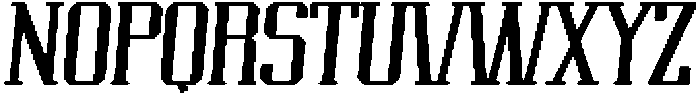 Ganirus Italic otf (400) Font UPPERCASE