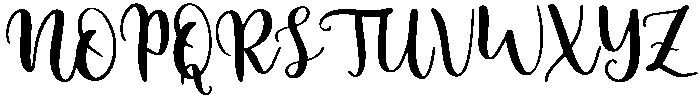 Ganole Regular otf (400) Font UPPERCASE