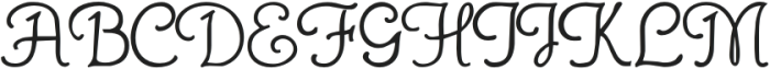 GansRoyality OT Regular otf (400) Font UPPERCASE