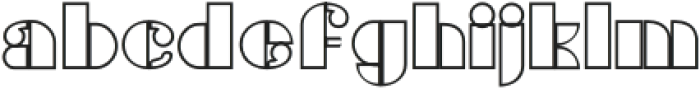 GansTitaniaOutline Regular otf (400) Font UPPERCASE