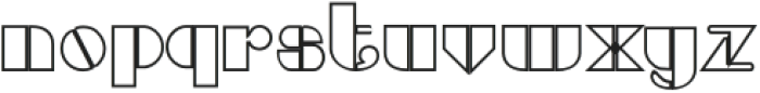 GansTitaniaOutline Regular otf (400) Font UPPERCASE