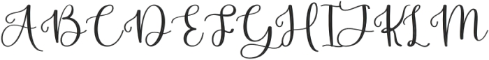 Gantleman Regular otf (400) Font UPPERCASE