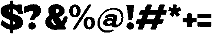 Ganttie Rought otf (400) Font OTHER CHARS