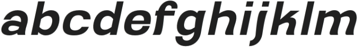 Ganyota Semi Bold Slanted otf (600) Font LOWERCASE