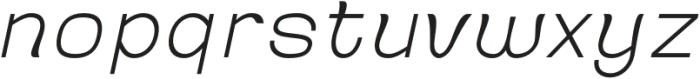 Ganyota Thin Slanted otf (100) Font LOWERCASE