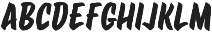 Garage Brush Regular otf (400) Font UPPERCASE