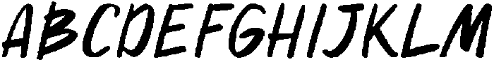Garage Sale Regular otf (400) Font UPPERCASE