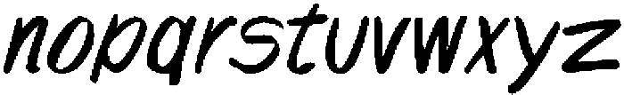 Garage Sale Regular otf (400) Font LOWERCASE