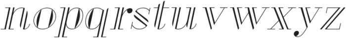 Garamba Classy Italic otf (400) Font LOWERCASE