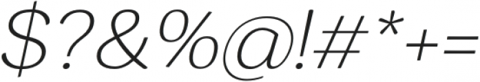 Garbata Extralight Italic otf (200) Font OTHER CHARS