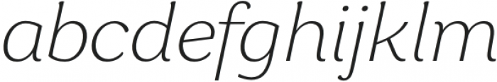 Garbata Extralight Italic otf (200) Font LOWERCASE