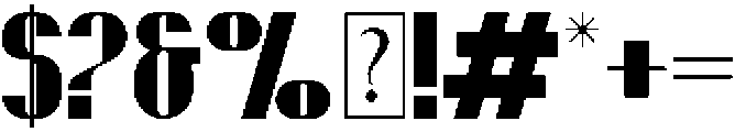 Garcian otf (400) Font OTHER CHARS