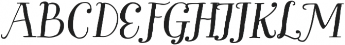 Garden Essential Italic otf (400) Font UPPERCASE