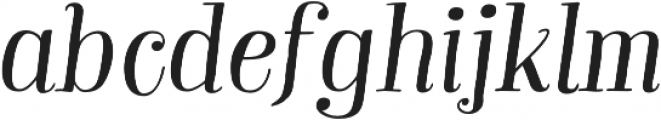 Garden Essential Italic otf (400) Font LOWERCASE