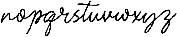 Garden Scrawl otf (400) Font LOWERCASE