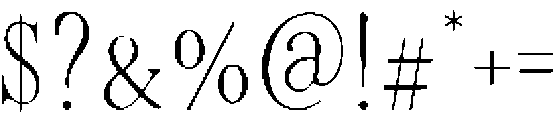 Garden State Serif otf (400) Font OTHER CHARS