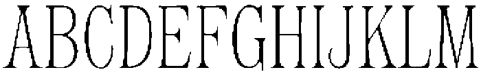 Garden State Serif otf (400) Font UPPERCASE