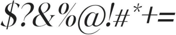 GardenaQuanto Thin Italic otf (100) Font OTHER CHARS