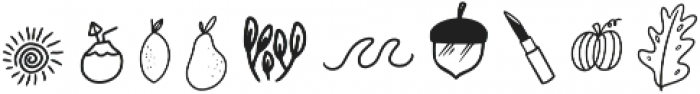 Gardenia Doodle Regular otf (400) Font OTHER CHARS