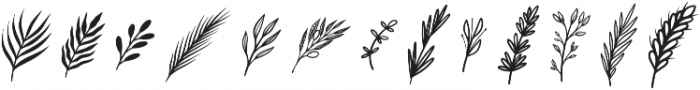Gardenia Doodle Regular otf (400) Font UPPERCASE