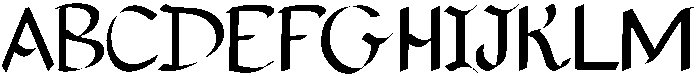 Gardenia Regular otf (400) Font UPPERCASE