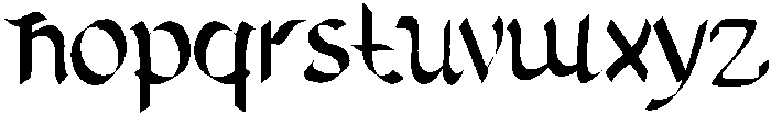Gardenia Regular otf (400) Font LOWERCASE