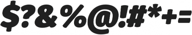 Gardenia UltraBlack Italic otf (900) Font OTHER CHARS