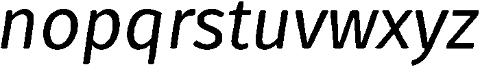 Gardenia otf (400) Font LOWERCASE