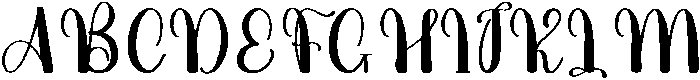 Gardening Regular otf (400) Font UPPERCASE