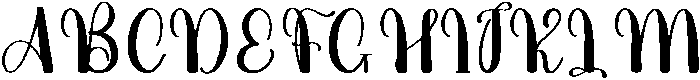 Gardening Regular otf (400) Font UPPERCASE