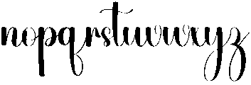 Gardening Regular otf (400) Font LOWERCASE