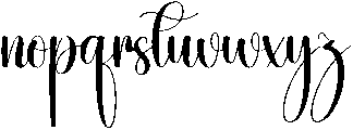 Gardening Regular otf (400) Font LOWERCASE