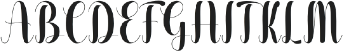 Gardening Script Regular otf (400) Font UPPERCASE