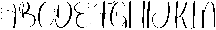 GardeniumHandwriting Regular otf (400) Font UPPERCASE