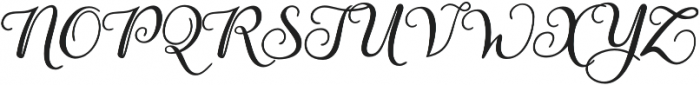 Gardeny Regular otf (400) Font UPPERCASE