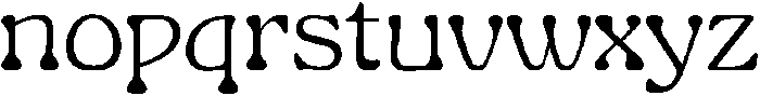 Gardino-Regular otf (400) Font LOWERCASE