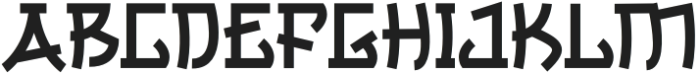 Gareda Regular otf (400) Font UPPERCASE